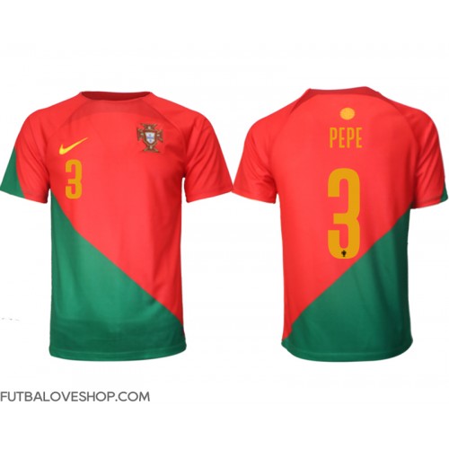 Dres Portugalsko Pepe #3 Domáci MS 2022 Krátky Rukáv